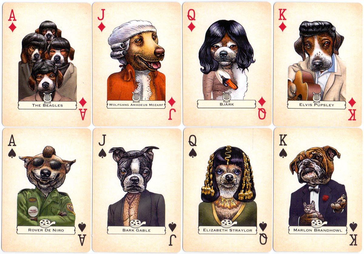 ‘Dogs’ playing cards created by Chet Phillips, 2016 ‘Dogs’ playing cards created by Chet Phillips, 2016