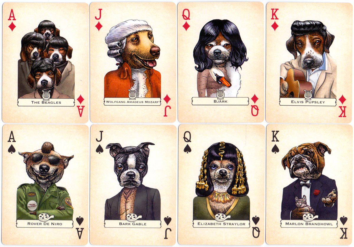 ‘Dogs’ playing cards created by Chet Phillips, 2016