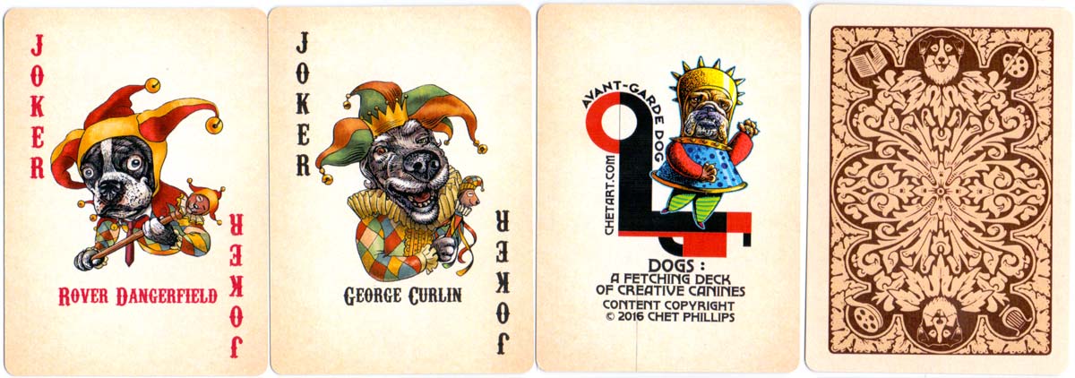 ‘Dogs’ playing cards created by Chet Phillips, 2016 ‘Dogs’ playing cards created by Chet Phillips, 2016