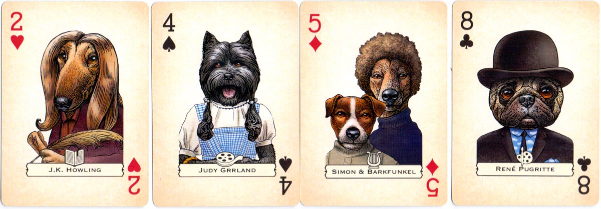 ‘Dogs’ playing cards created by Chet Phillips, 2016