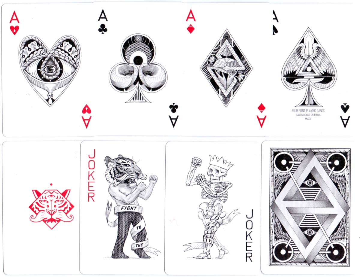 “Four Point” playing cards designed by Ben Vierck, 2014