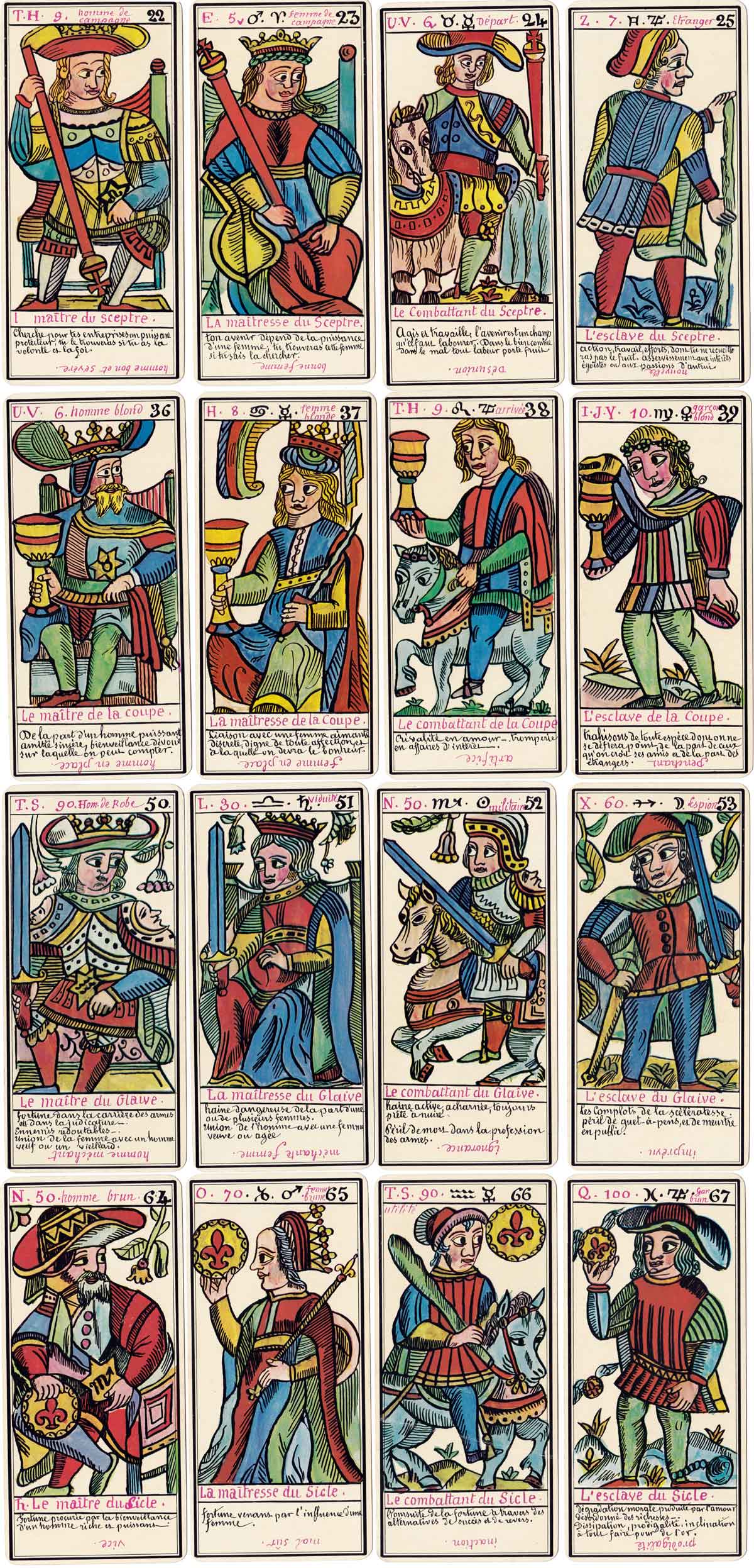 Le Grand Tarot Belline after drawings by Edmond Billaudot published by Grimaud 1966 Le Grand Tarot Belline after drawings by Edmond Billaudot published by Grimaud 1966