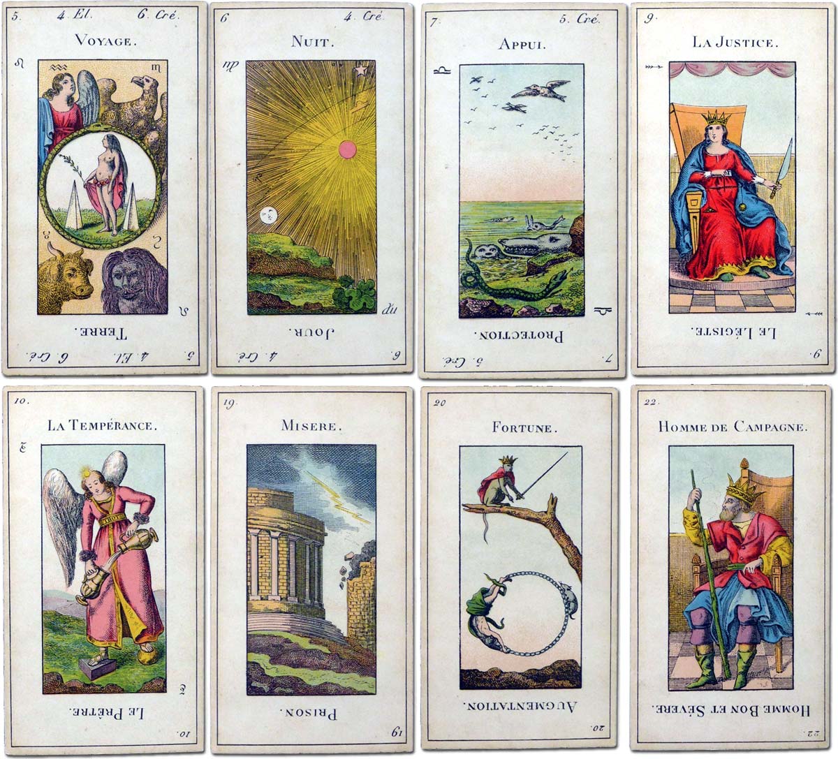 Etteilla tarot published by Grimaud, Paris