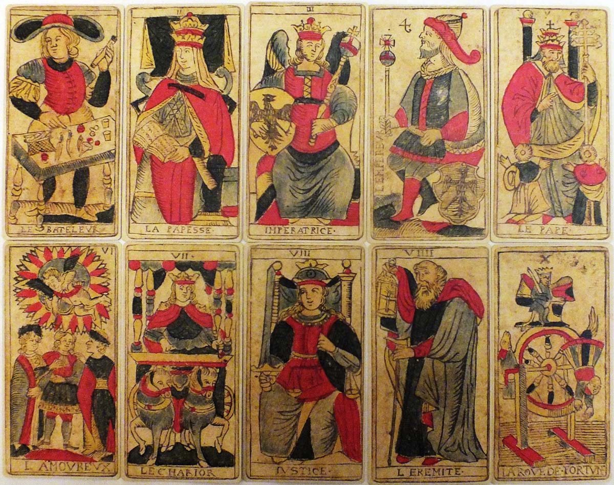 Facsimile of tarot de Marseille by Iohann Christoph Hes, Augsburg, c.1750