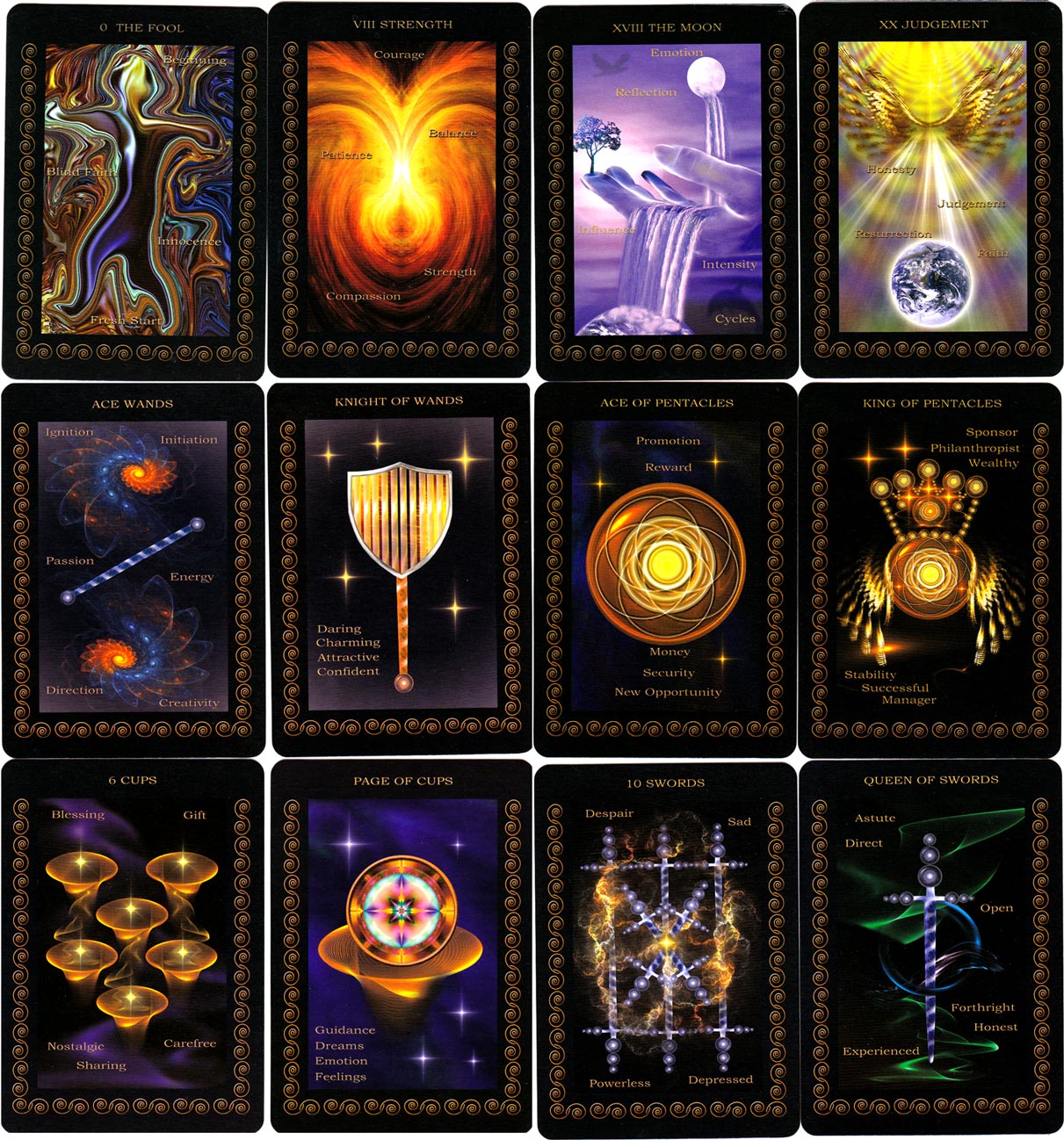 Inner Realms Tarot, designed by Saleire, 2012