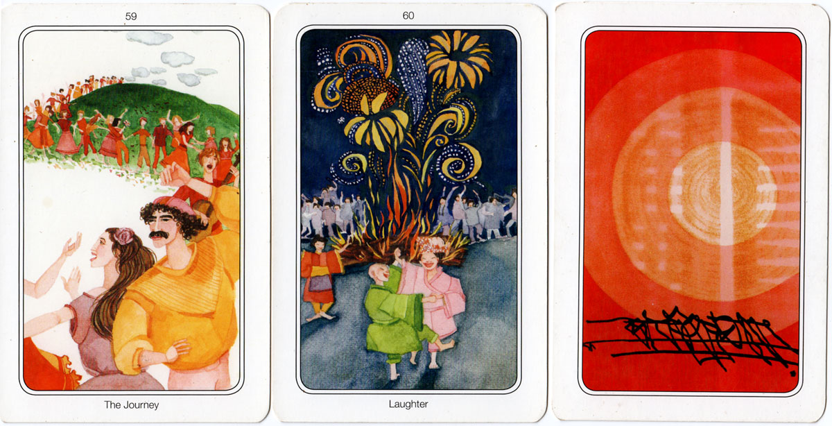 OSHO Transformation Tarot, 60 cards plus 204-page book in box. © OSHO International Foundation, Switzerland. Reprint 2014