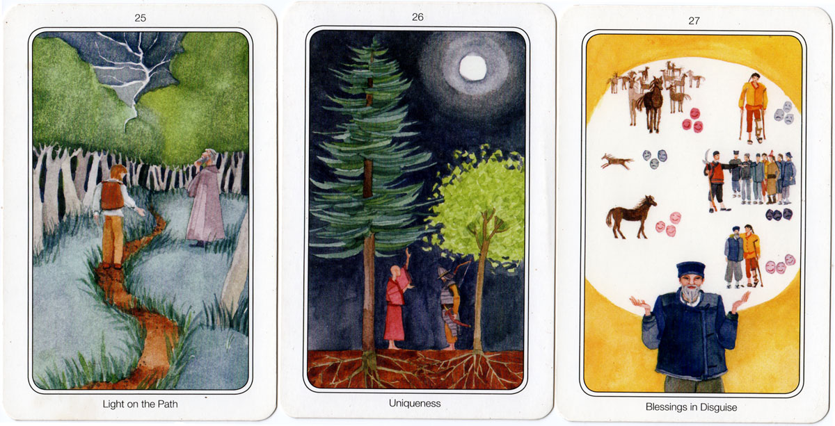 OSHO Transformation Tarot, 60 cards plus 204-page book in box. © OSHO International Foundation, Switzerland. Reprint 2014