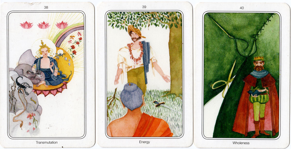 OSHO Transformation Tarot, 60 cards plus 204-page book in box. © OSHO International Foundation, Switzerland. Reprint 2014