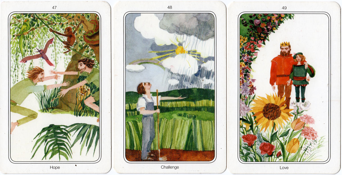 OSHO Transformation Tarot, 60 cards plus 204-page book in box. © OSHO International Foundation, Switzerland. Reprint 2014