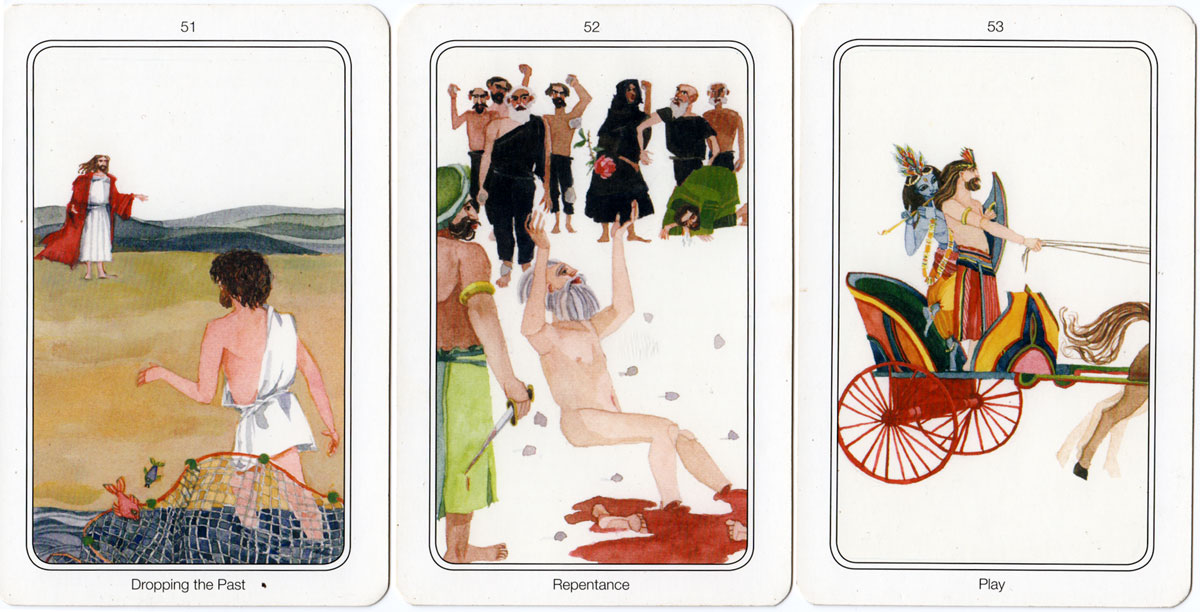 OSHO Transformation Tarot, 60 cards plus 204-page book in box. © OSHO International Foundation, Switzerland. Reprint 2014