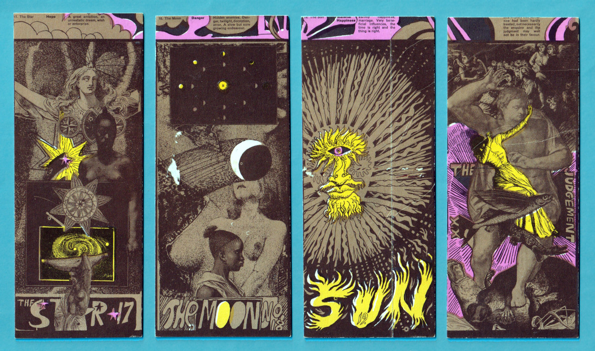 Psychedelic Tarot cards designed by Martin Sharp for OZ Magazine, 1967