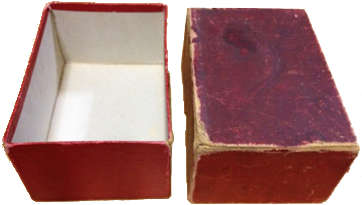 box from 'Pam-A' edition of Rider-Waite tarot, 1910-20 box from 'Pam-A' edition of Rider-Waite tarot, 1910-20