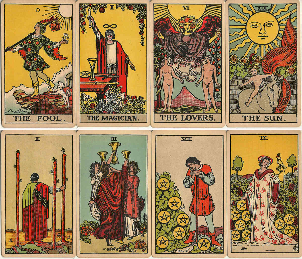 'Pam-C' edition of Rider-Waite tarot, 1920-28 'Pam-C' edition of Rider-Waite tarot, 1920-28