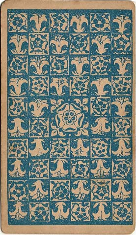 Roses & Lilies back design from first edition of Rider-Waite tarot, 1909 Roses & Lilies back design from first edition of Rider-Waite tarot, 1909