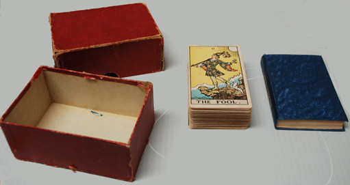 1st edition of the Rider-Waite tarot designed by Pamela Colman Smith and published by William Rider & Son Limited in December 1909 1st edition of the Rider-Waite tarot designed by Pamela Colman Smith and published by William Rider & Son Limited in December 1909