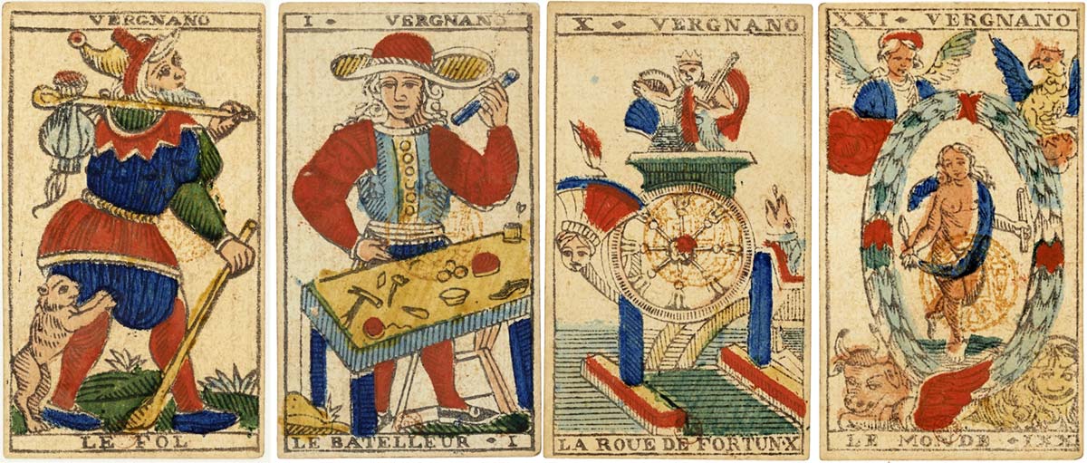 Tarot cards by Vergnano, c.1827