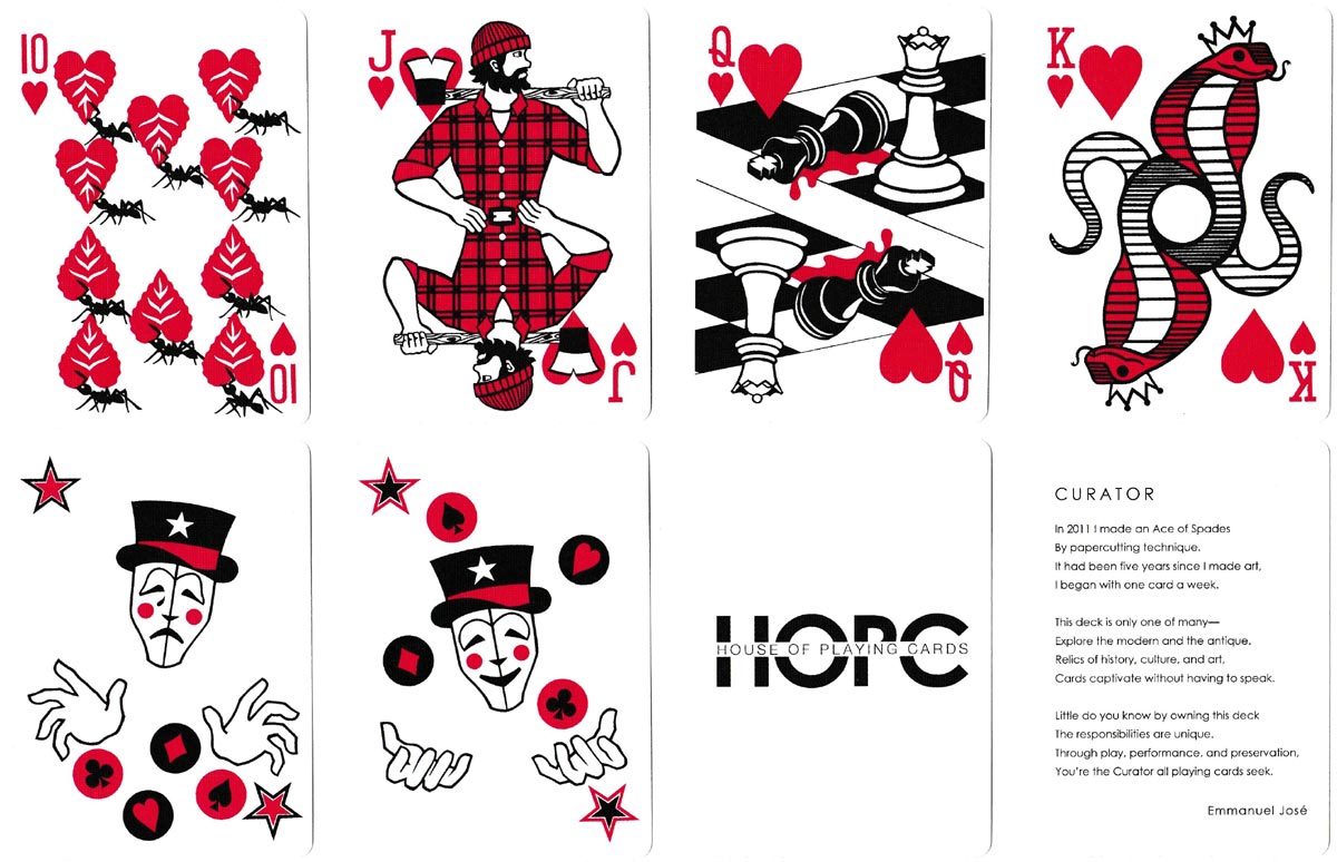 Curator Deck with designs by Emmanuel José, 2011 Curator Deck with designs by Emmanuel José, 2011