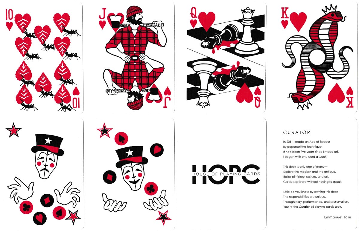 Curator Deck with designs by Emmanuel José, 2011