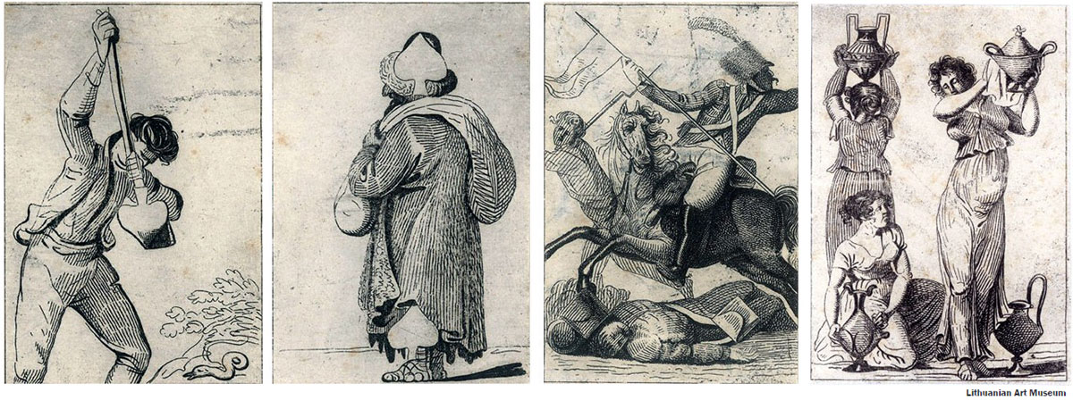 “Cartes Barbouillées” or “Fantasy Cards” by Jan Rustem (1762-1835) in the Lithuanian Art Museum “Cartes Barbouillées” or “Fantasy Cards” by Jan Rustem (1762-1835) in the Lithuanian Art Museum
