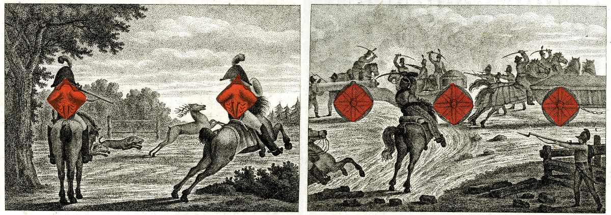 Transformation Card  Almanac published by J.G. Cotta’s bookshop, 1810 © The Trustees of the British Museum