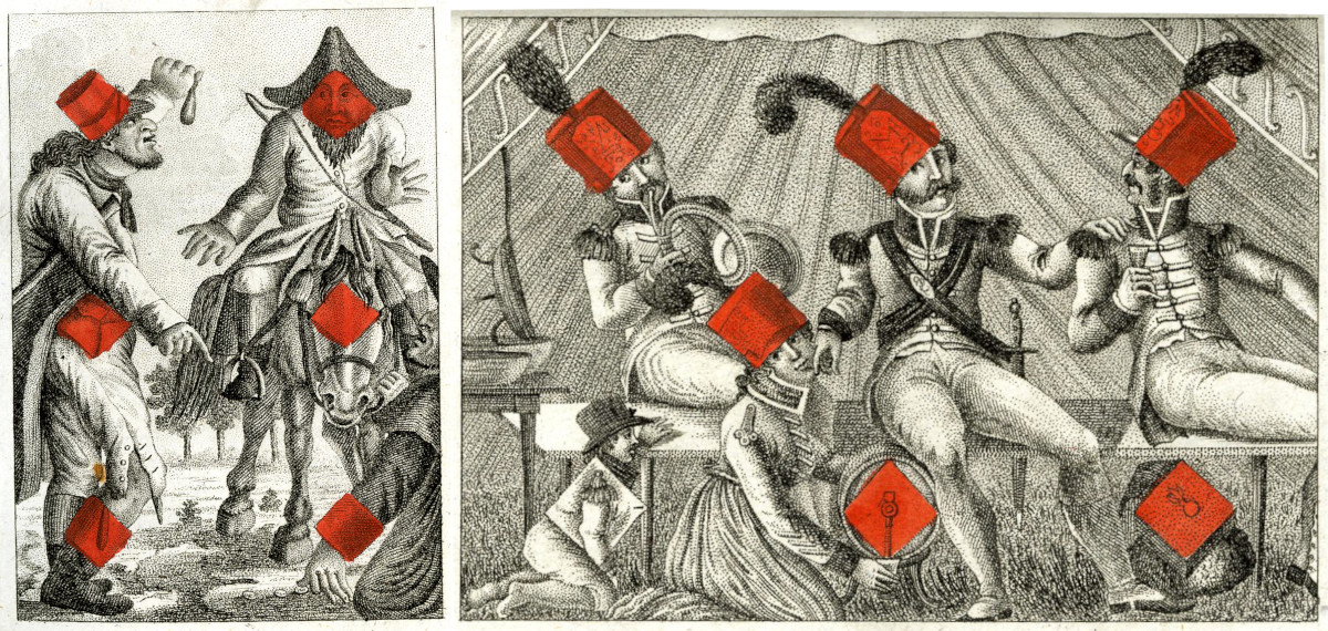 Transformation Card Almanac published by J.G. Cotta’s bookshop, 1810 © The Trustees of the British Museum