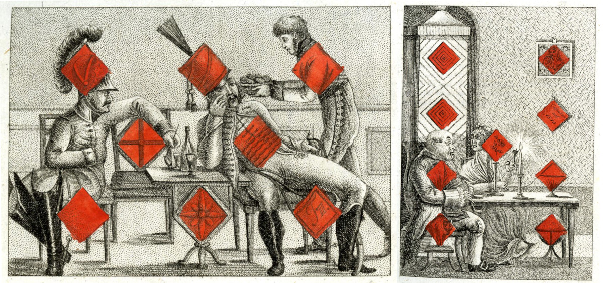 Transformation Card Almanac published by J.G. Cotta’s bookshop, 1810 © The Trustees of the British Museum