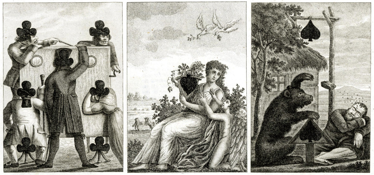 Transformation Card  Almanac published by J.G. Cotta’s bookshop, 1810 © The Trustees of the British Museum