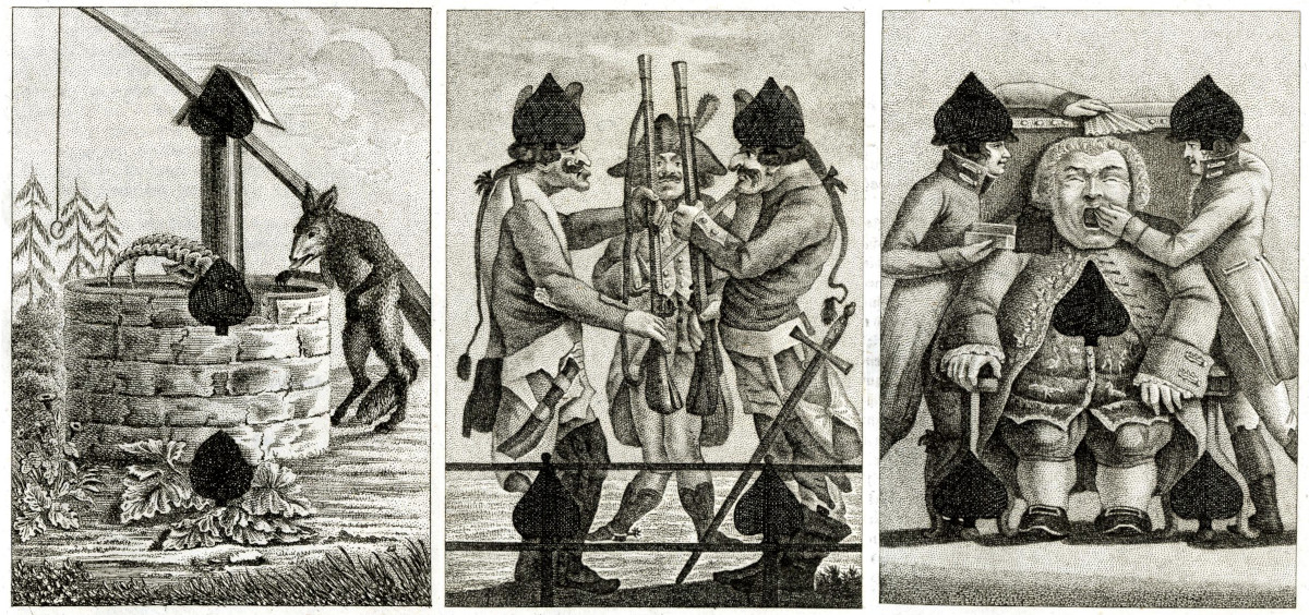 Transformation Card  Almanac published by J.G. Cotta’s bookshop, 1810 © The Trustees of the British Museum
