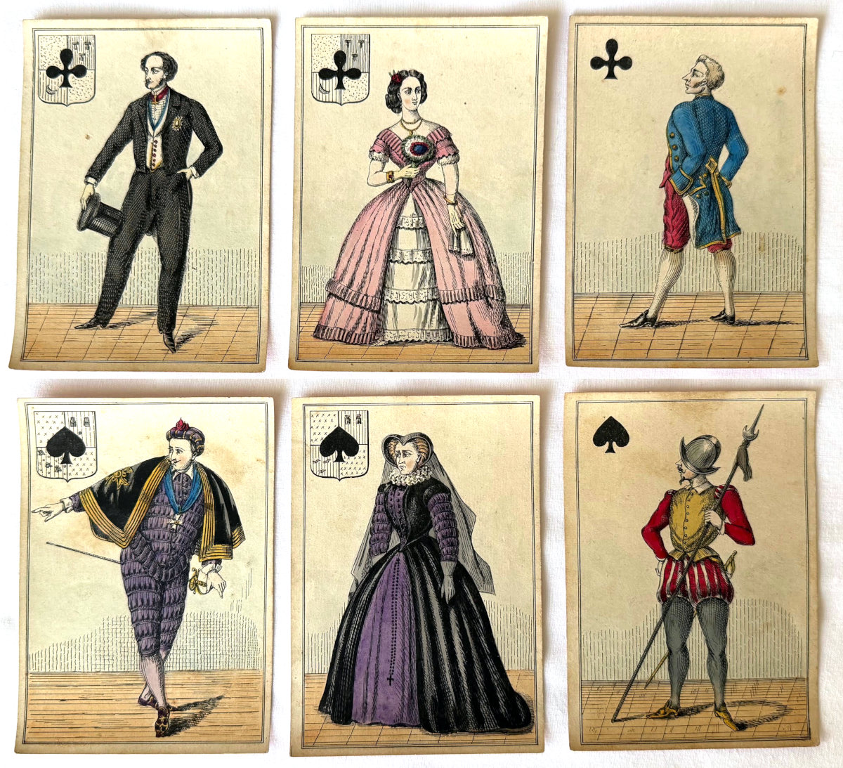 Transformation cards issued during the Second Empire under Napoleon III, c.1860