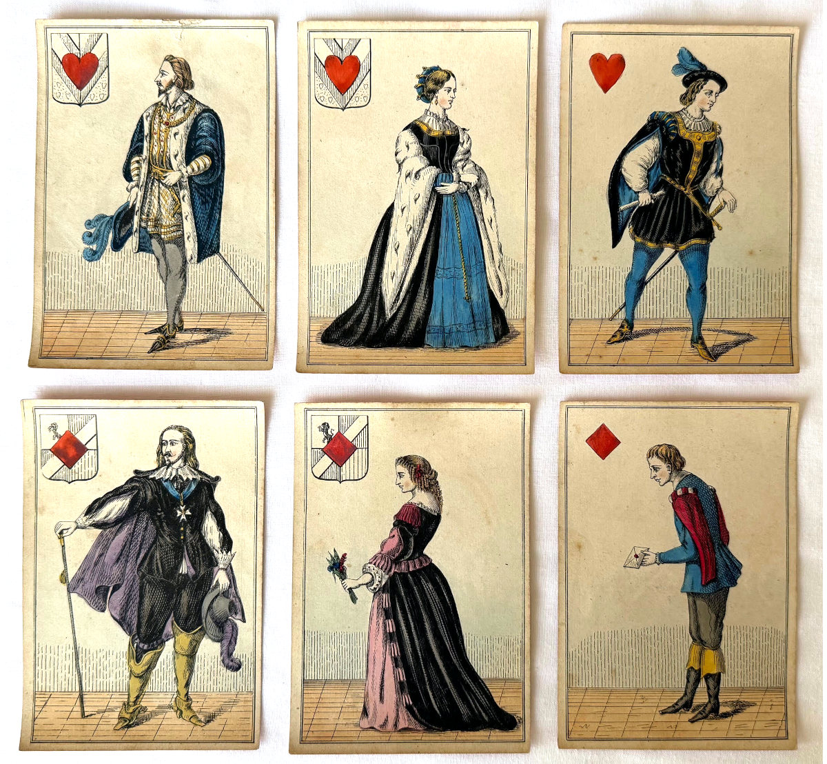Transformation cards issued during the Second Empire under Napoleon III, c.1860