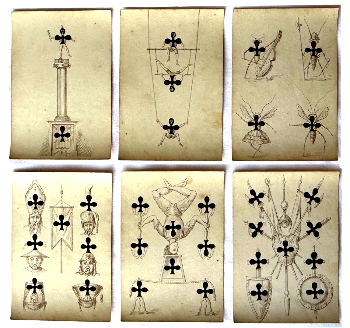 Transformation cards issued during the Second Empire under Napoleon III, c.1860