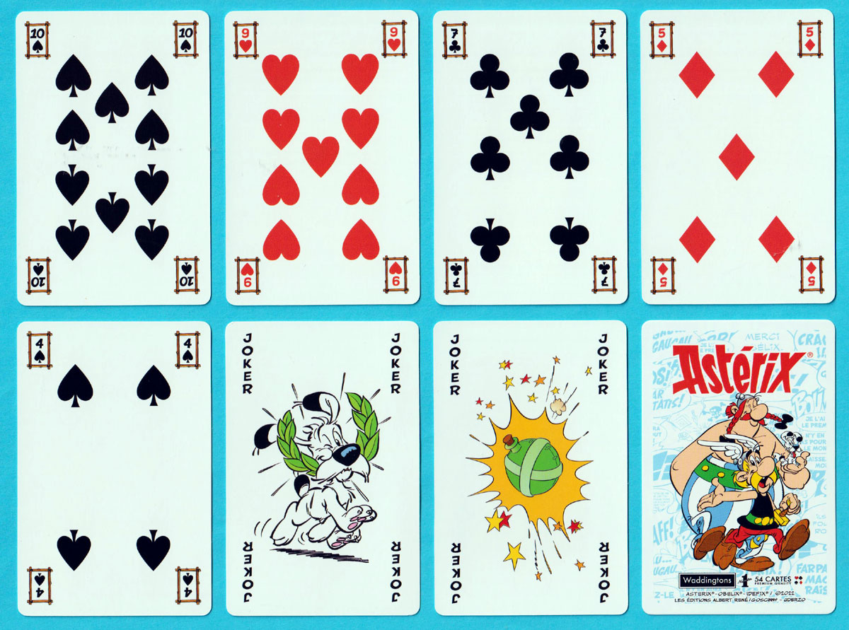 Astérix playing cards published by Winning Moves UK Ltd, London, UK, 2022