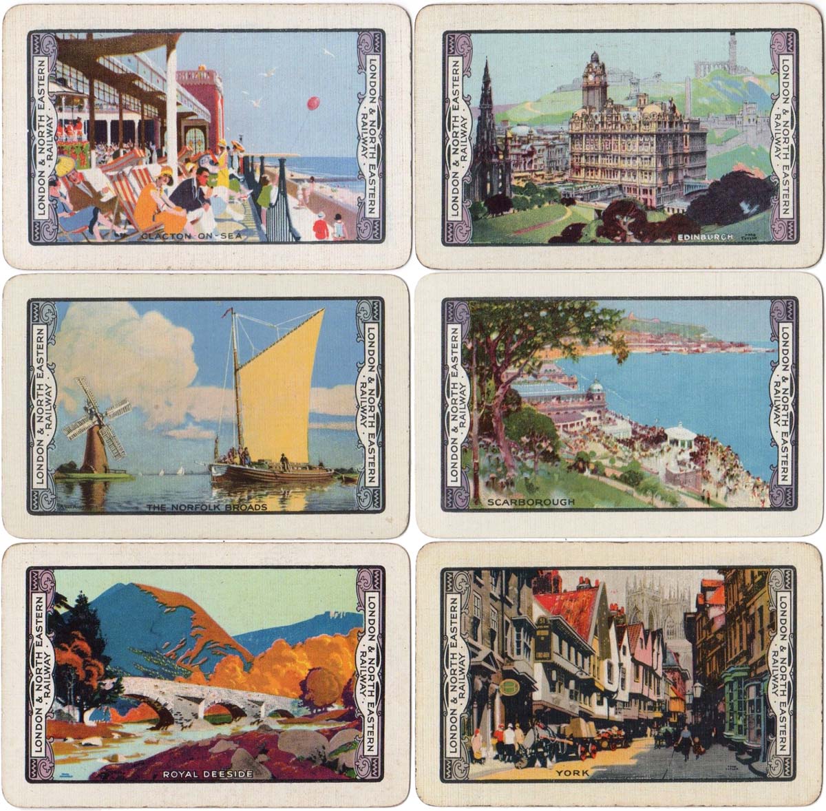 ‘Beautiful Britain’ back designs sponsored by the London and North Eastern Railway, 1925-26 ‘Beautiful Britain’ back designs sponsored by the London and North Eastern Railway, 1925-26