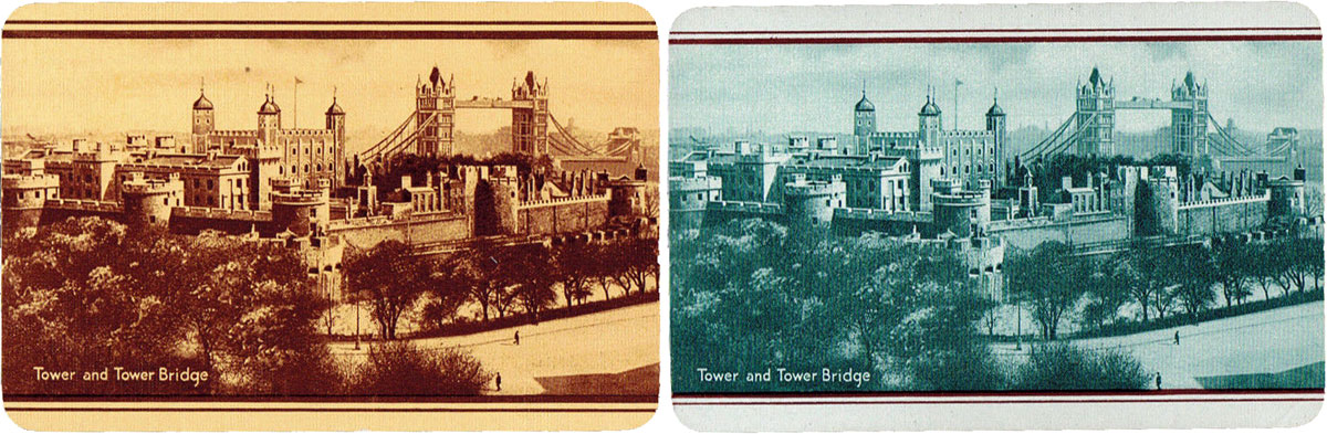 ‘Beautiful Britain’ backs with thick and thin lines, 1938-39 ‘Beautiful Britain’ backs with thick and thin lines, 1938-39