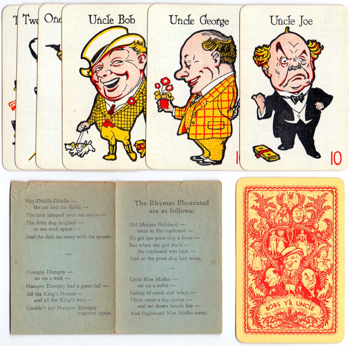 “Bobs y'r Uncle” children’s card game designed by Frank H. Simpson for John Waddington Ltd. in 1935