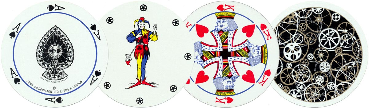 Rondo Circular playing cards manufactured by John Waddington Ltd Rondo Circular playing cards manufactured by John Waddington Ltd