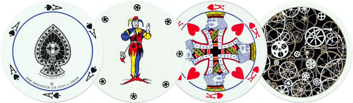 Rondo Circular playing cards manufactured by John Waddington Ltd