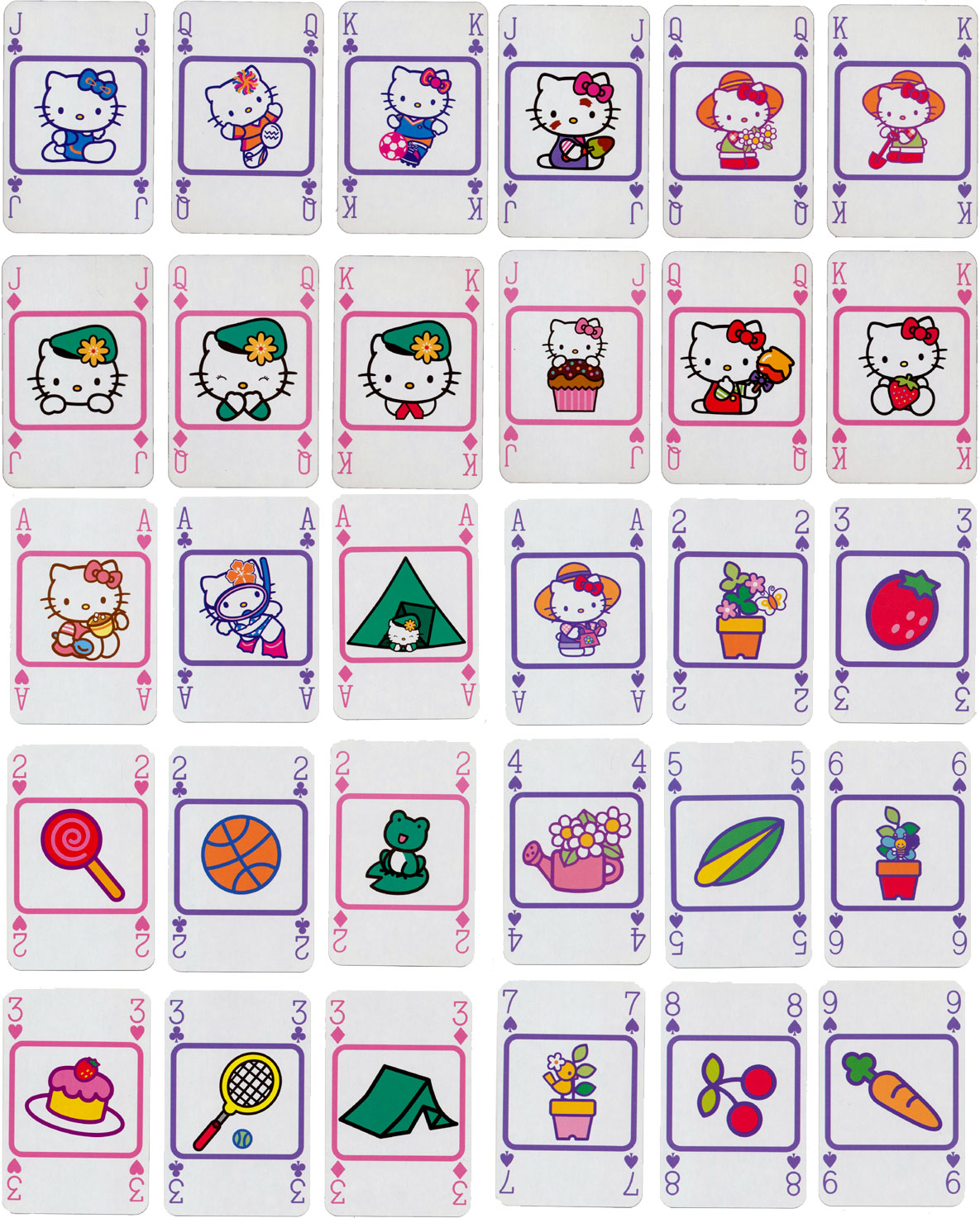 Waddington’s “Hello Kitty” themed deck produced in 2009