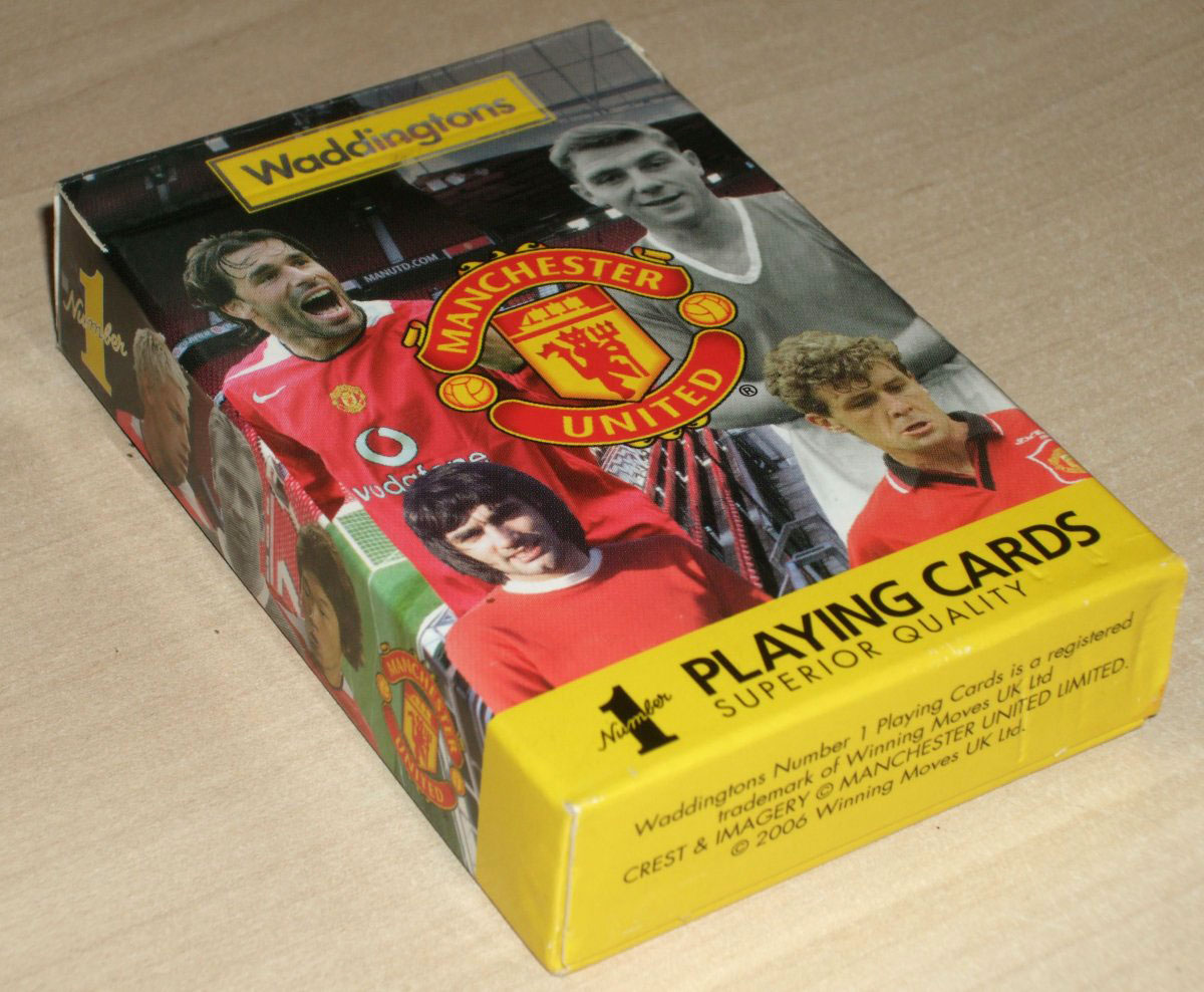 Manchester United FC Official Football Gift 1 Pack Waddingtons Playing Cards 