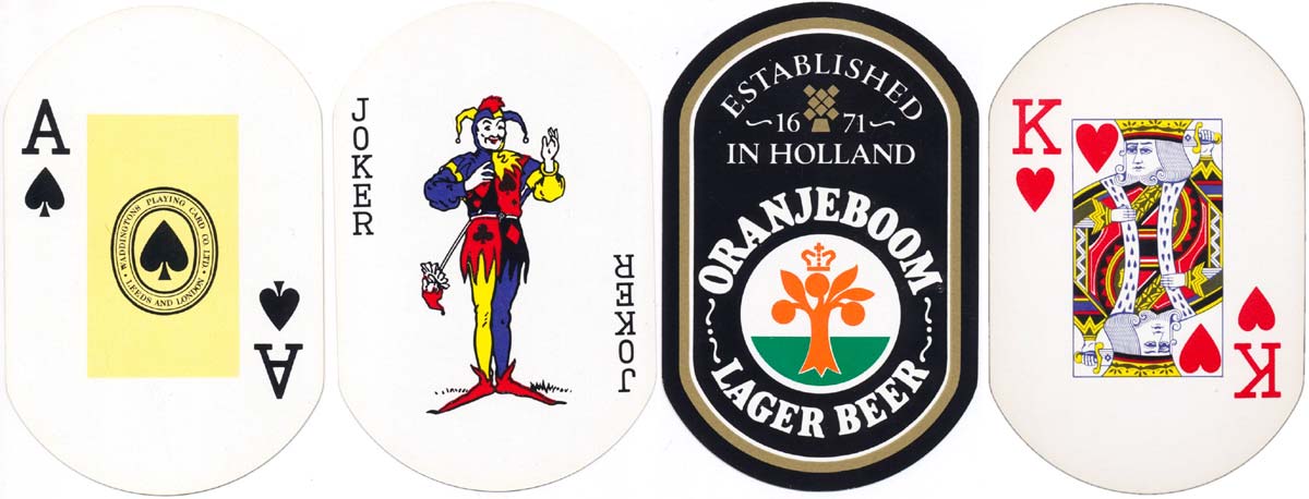 advertising deck for Oranjeboom lager beer, late 1970's advertising deck for Oranjeboom lager beer, late 1970's