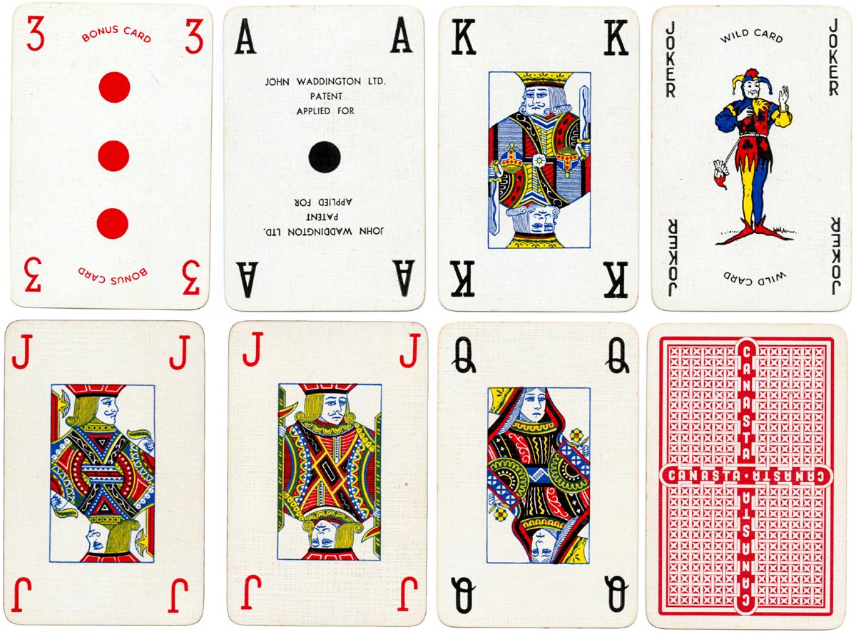 Waddington’s “Real Canasta” cards, 1952 Waddington’s “Real Canasta” cards, 1952