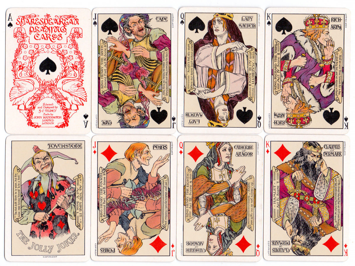 Shakespeare playing cards c.1925