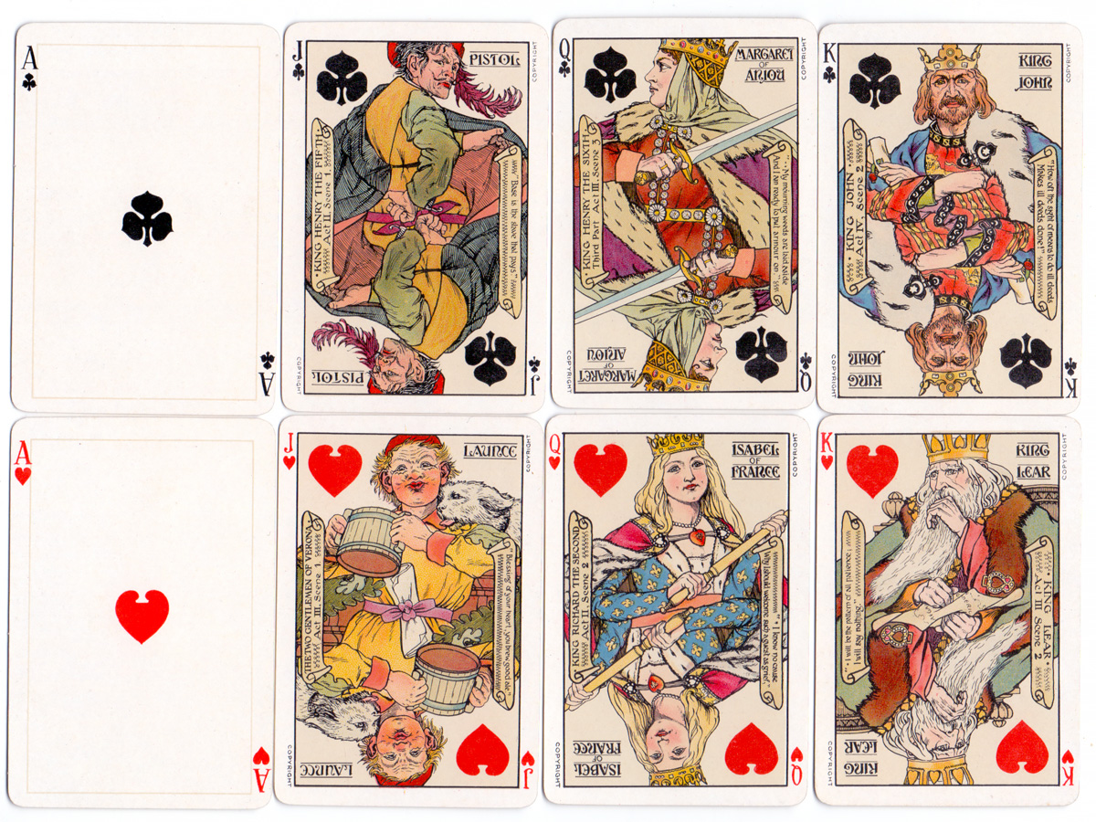 Shakespeare playing cards c.1932-3 Shakespeare playing cards c.1932-3