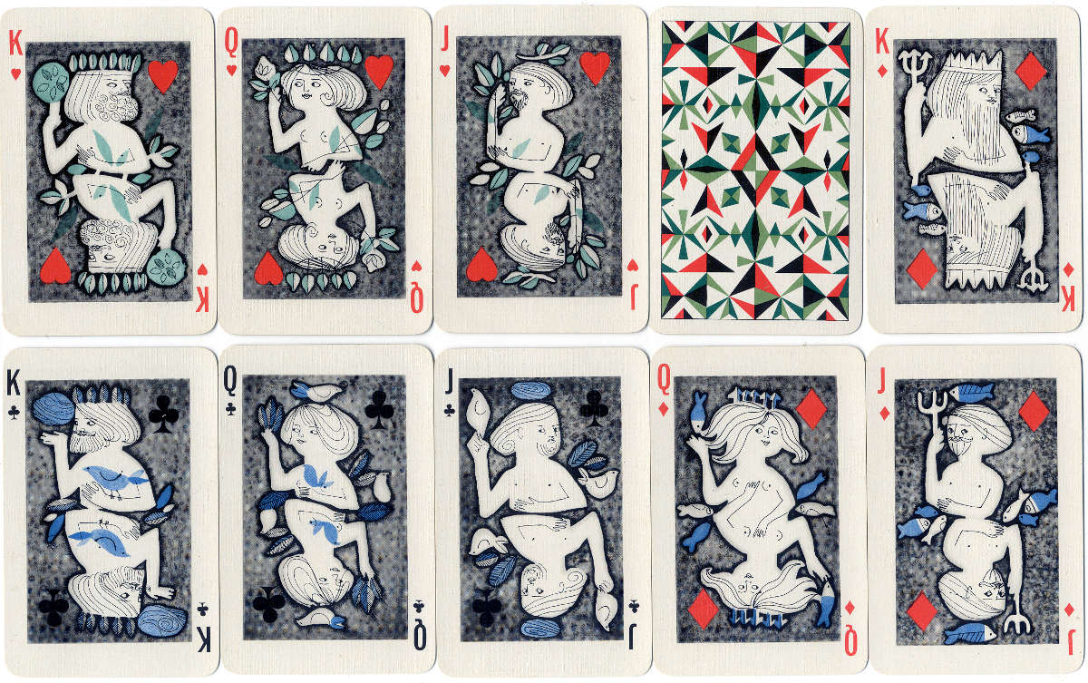Playing-cards designed by Siriol Clarry