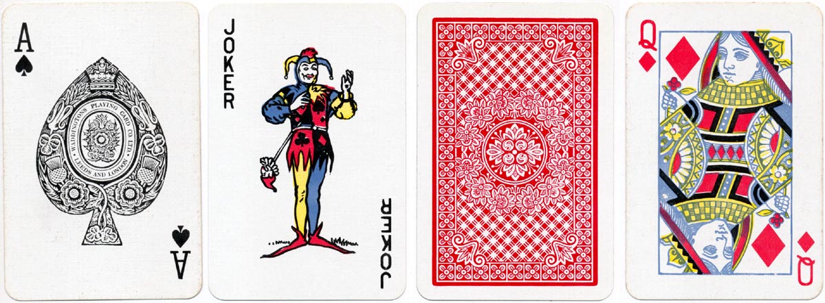 Sovereign playing cards printed by Waddingtons, c.1975 Sovereign playing cards printed by Waddingtons, c.1975