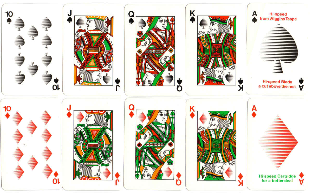 Wiggins Teape “Hi-Speed” playing cards manufactured by John Waddington Ltd, c.1970