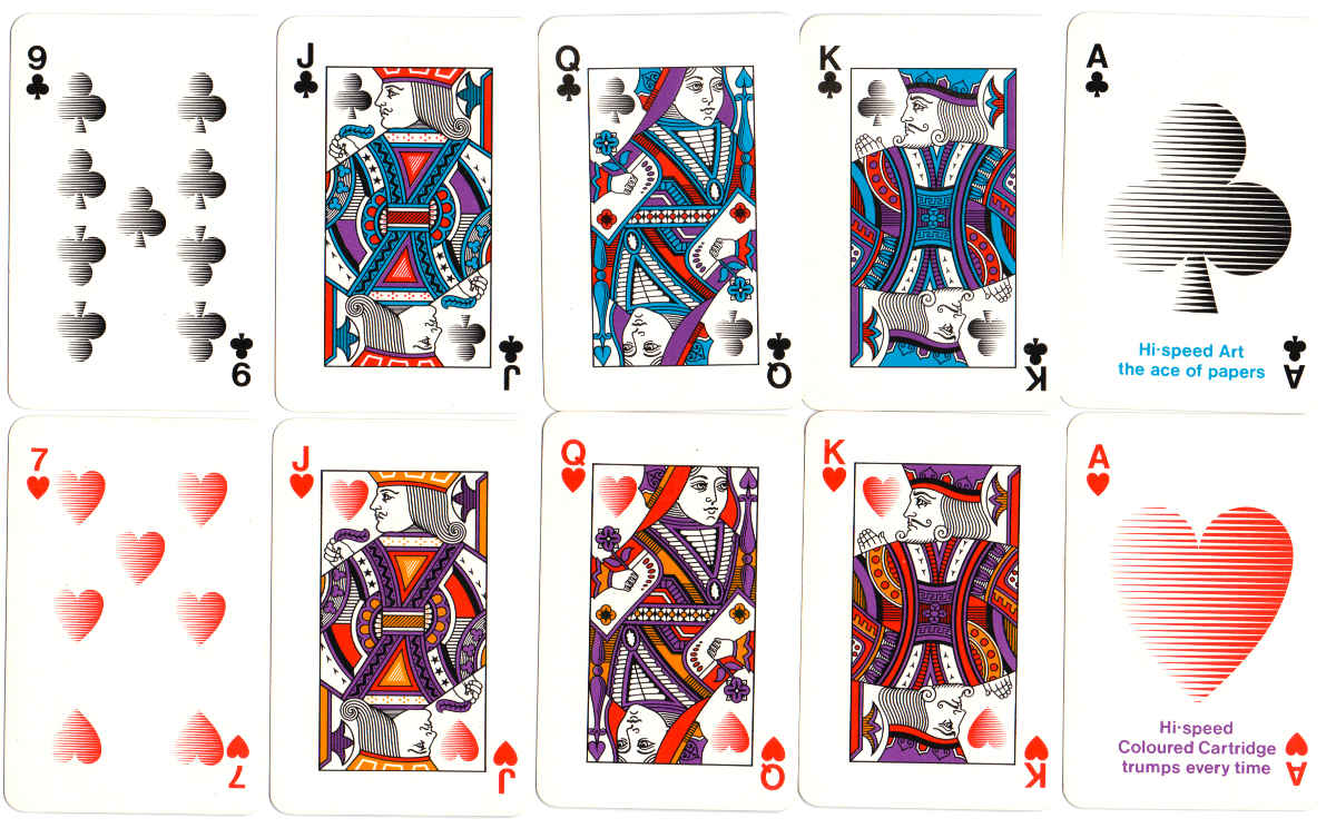 Wiggins Teape “Hi-Speed” playing cards manufactured by John Waddington Ltd, c.1970