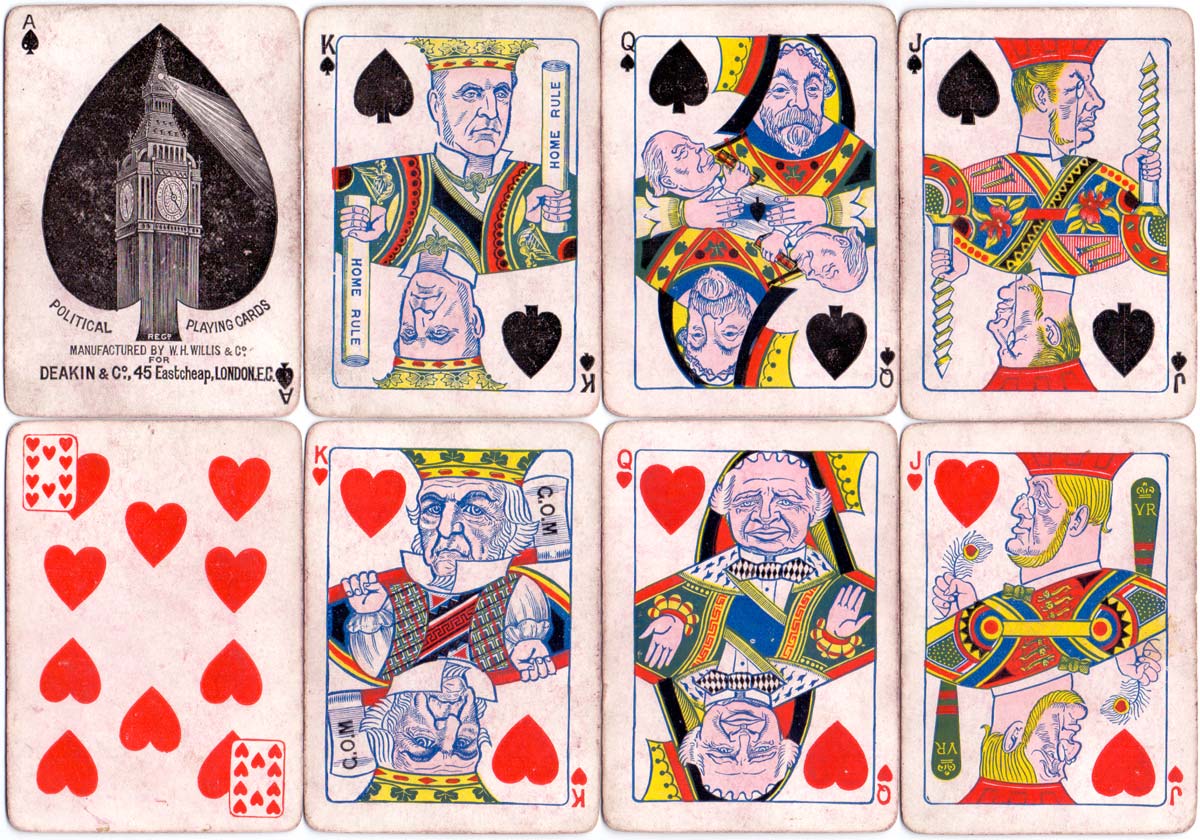 Deakin’s Political Playing Cards 3rd edition, c.1888